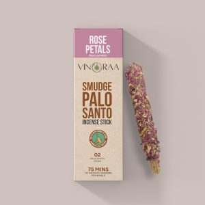 Rose Petals Coated Palo Santo